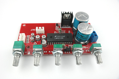 DC 12-24V LM4610 tone board with LM317 regulator circuit ► Photo 1/1