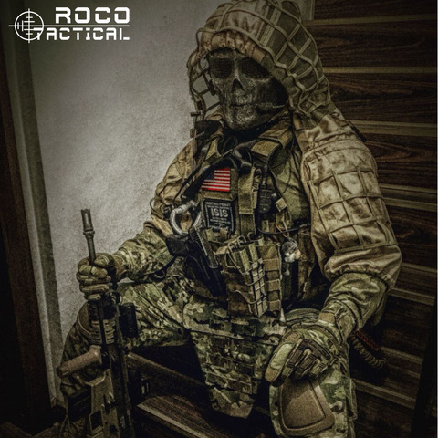 ROCOTACTICAL Military Sniper Ghillie Viper Hood Combat Ghillie Suit Foundation Custom Ghillie Hood Jacket Camouflage Woodland ► Photo 1/6