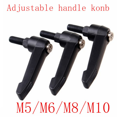1pcs/lot CNC 3D Printer M5 M6 M8 M10*L  Black Male Thread Clamping Lever Adjustable Handle Knob ► Photo 1/1