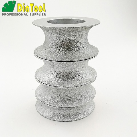 DIATOOL Vacuum Brazed Diamond Grinding Disc of Half-Round Edge 75mm Diamond Wheel Used Dry or Wet 15mm/20mm/25mm/30mm available ► Photo 1/6