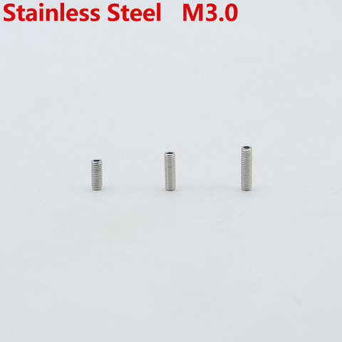 1 Piece GuitarFamily Stainless Steel  Bridge Saddle Height Adjustment Screw  ( Diameter GB M3.0   Length 8MM/10MM/12MM ) ► Photo 1/4