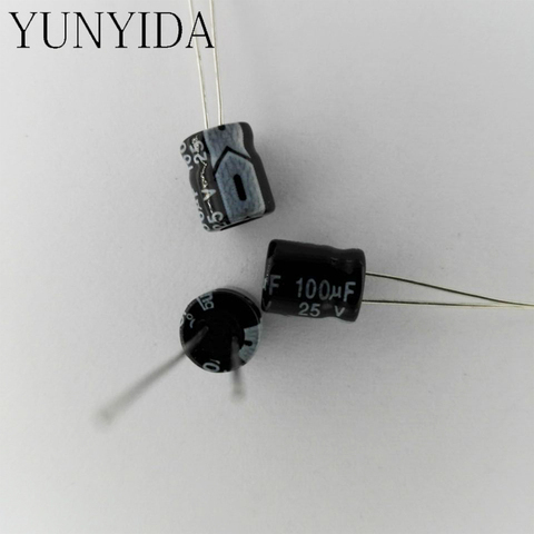 Aluminum electrolytic capacitor 25v 100uf   50PCS ► Photo 1/1