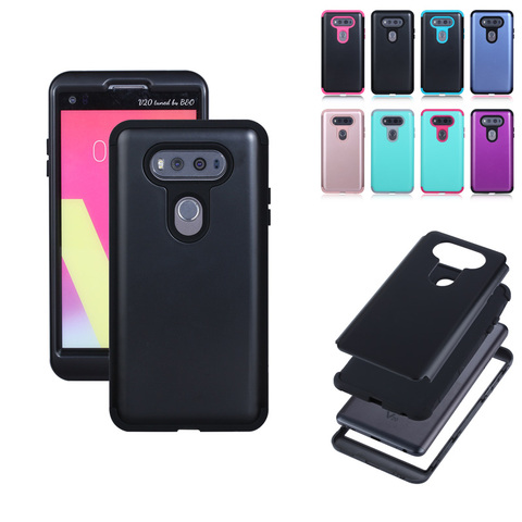 3in1 Hybrid Heavy Duty Protection Silicone Shock Absorber Protective Hard Case Cover for LG V20 ► Photo 1/6