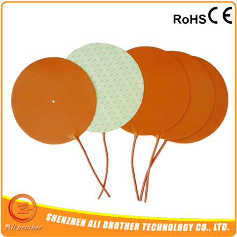 Flexible Silicone Rubber Heater 200mm Round 12v@200w ► Photo 1/6