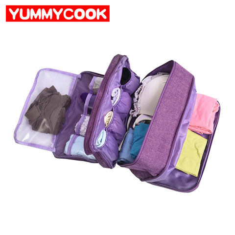 Portable Bra Underwear Storage Bag Waterproof Travel Socks Cosmetics Drawer Organizer Wardrobe Closet Clothes Pouch Accessories ► Photo 1/6