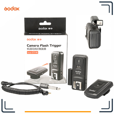 Godox CT-16 16 Channels Wireless Radio Flash Trigger Transmitter + Receiver Set for Canon Nikon Pentax Studio Flash ► Photo 1/6