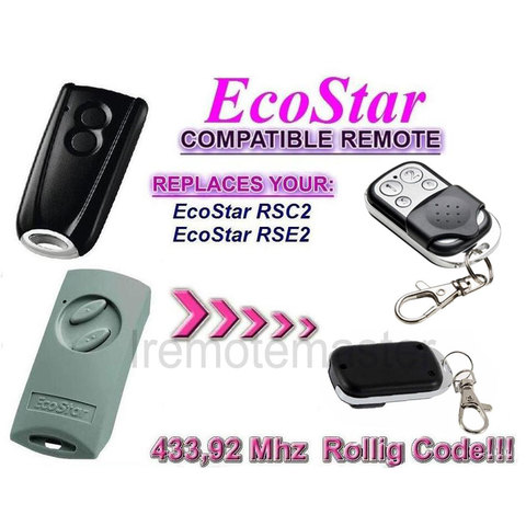 1PCS Hormann Ecostar RSC2-433 RSE2-433 Mhz remote control rolling code ECOSTAR RSE2 RSC2 remote control ► Photo 1/1