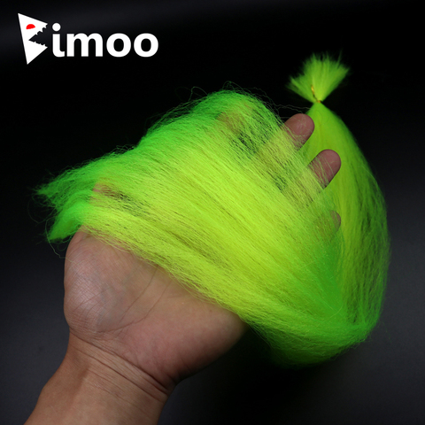 Bimoo 1 bag Ultra-fine Nylon Yarn Fly Tying Streamer Fiber Bait Fish jig Head Tying Material Pink Chartreuse Red Orange Yellow ► Photo 1/6