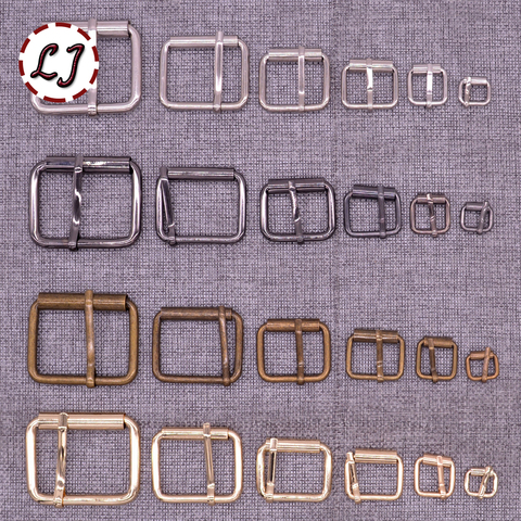 New 10pcs/lot 10mm/20mm/25mm/30mm/40mm silver bronze gold Square metal shoes bag Belt  Buckles decoration  DIY Accessory Sewing ► Photo 1/5