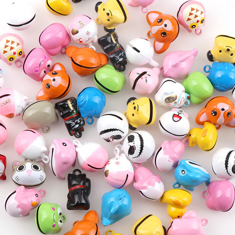 20pc Random Animals Cat Dog Owl Bells Metal Jingle Bells Loose Beads Festival Party Pet DecorationsDIY School Crafts Accessories ► Photo 1/6