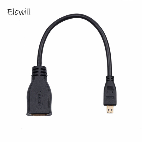 Hot Micro HDMI To HDMI Male To Female HDMI Adapter Micro HDMI Converter 1080P Converter for Tablet Pc Tv Mobile Phone Camera ► Photo 1/4