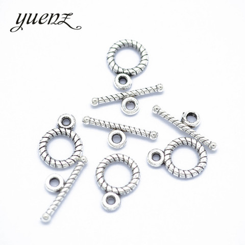 YuenZ 40 set  Antique Silver Plated Screw thread OT Toggle Clasp Metal Fastener Bracelet For Jewelry Making Accessories  V202 ► Photo 1/3