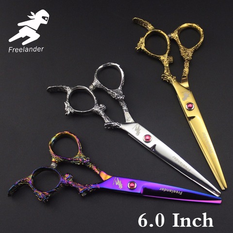 TITAN Professional hair scissors set hairdressing salon cutting tools  barber shears 6.0inch - AliExpress