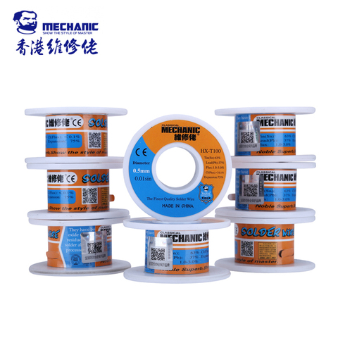 MECHANIC Solder Wire 0.5mm 55g Sn63% Pb37% Low Melting Point Tin Wire Welding Soldering Accessories ► Photo 1/4