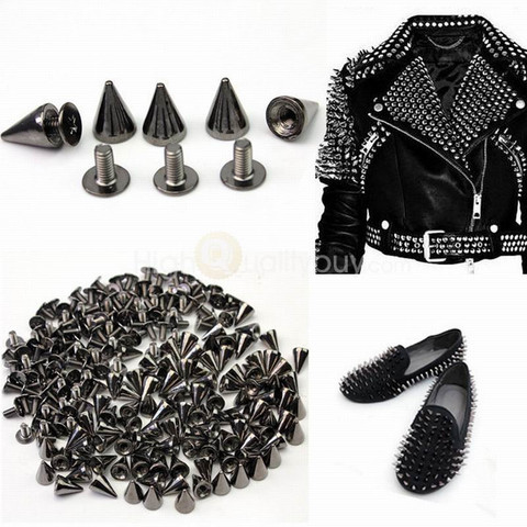 50pcs Punk Style Rivets Clothes Decorative Accessory Shoes Coat Backpack  Rivets 