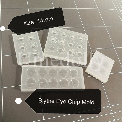 1PCS Silicone 14mm Blyth Eye Chip Mold Flat Eyechip Mold DIY Eye Pupil Accessories ► Photo 1/1