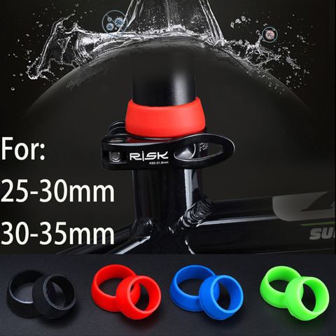 Silica gel MTB Bike Seat Post Waterproof Ring Mountain MTB Road Bicycle Seatpost Dust Cover Protective Case Cycling accessories ► Photo 1/6