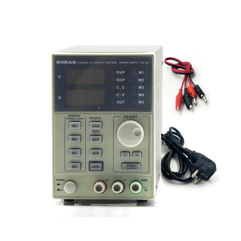 KORAD KA3005D high precision Adjustable Digital DC Power Supply 4Ps mA 30V/5A for scientific research service Laboratory ► Photo 1/6