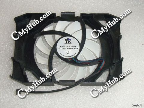 Genuine For Inno3D GTS450 GTX550TI GTX650 GTS250 HD5770 DC12V 0.35A 4Pin 4Wire Cooling Fan TK CF-12915B ► Photo 1/1