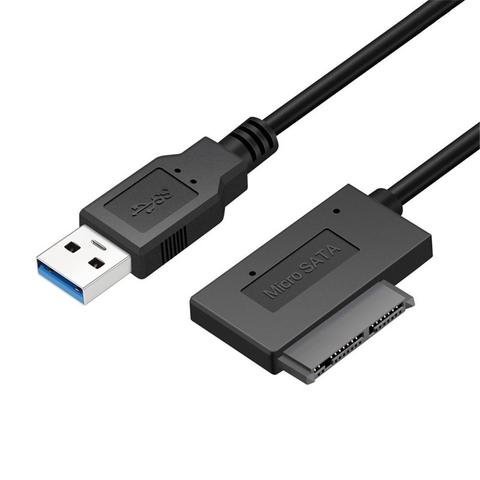 SATA 7+ 9 Pin to USB Cable Adapter USB3.0 SATA Adapter Micro SATA 16-Pin Laptop Converter for Win XP Win 7 Linux Mac 23cm ► Photo 1/6