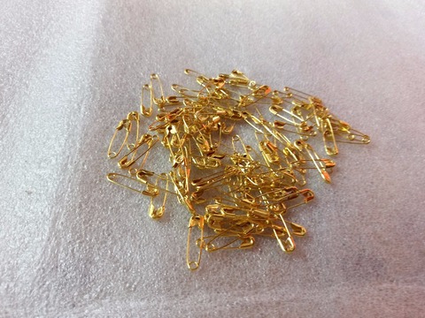 1000pcs 18mm black/gold/silver safety pin for jewelry/clothes Clothing accessories Safety Pins ► Photo 1/6