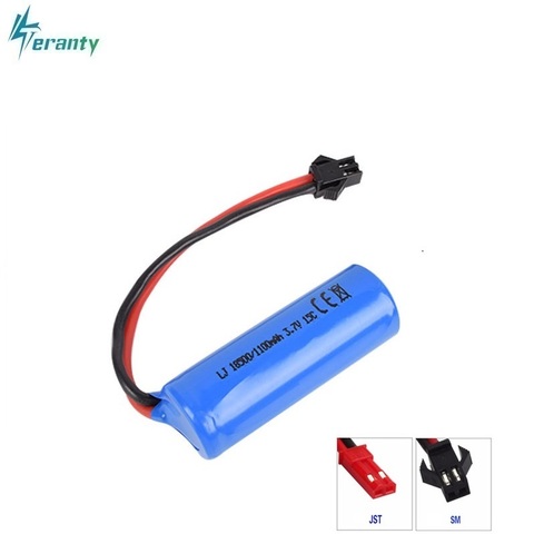3.7V 1100mAh 15c Lipo Battery For S900 FT008 Remote control helicopter/Boat 3.7 v 18500 Li-po batteries for Toy Battery SM Plug ► Photo 1/3