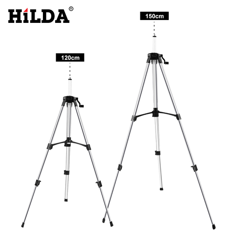 HILDA Laser Level Tripod Adjustable Height Thicken Aluminum Tripod Stand For Self leveling 1.2/1.5m ► Photo 1/6