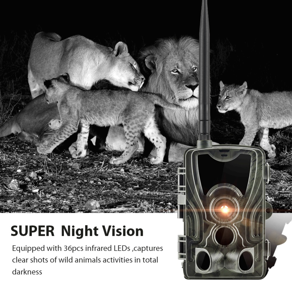 16MP 1080P Hunting Trail Camera 2G MMS Cellular Wireless Wildlife Night Vision 