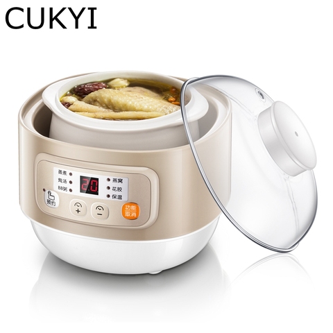 CUKYI High Quality Slow Cooker Household Steam Stew Multifunction BirdsNest Pregnant Tonic Baby Supplement Nutritious Breakfast ► Photo 1/6