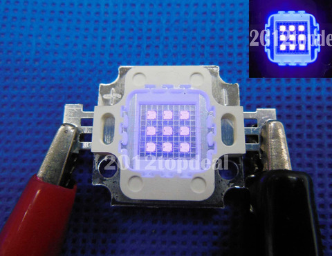 10W High Power LED UV Light Chip 365nm 375NM 385nm 395nm 400nm 415nm 430nm Ultra Violet DIY #D ► Photo 1/2
