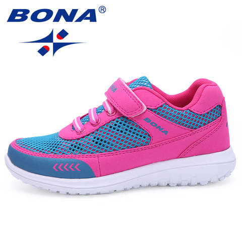 BONA New Arrival Fashion Style Children Casual Shoes Mesh Upper Boys & Girls Shoes Breathable Light Soft Walking Free Shipping ► Photo 1/3