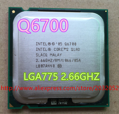 Intel Core 2 Quad Q6700 q6700   CPU Processor  2.66Ghz/ 8M /1066GHz  Socket 775  can work ► Photo 1/1