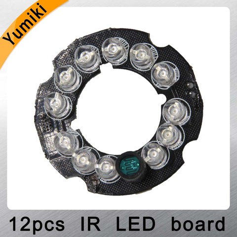 Yumiki Wholesale Infrared 12 x 5 IR LED board for CCTV cameras mini camera night vision (diameter 37mm) ► Photo 1/5