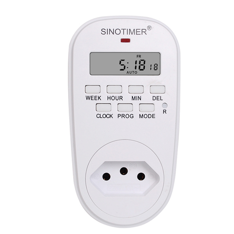 BR Plug Outlet Electric 7 Day Weekly Programmable Digital Plug Timer Switch Time Relay Wall Clock Power Socket AC 110V 120V 220V ► Photo 1/5