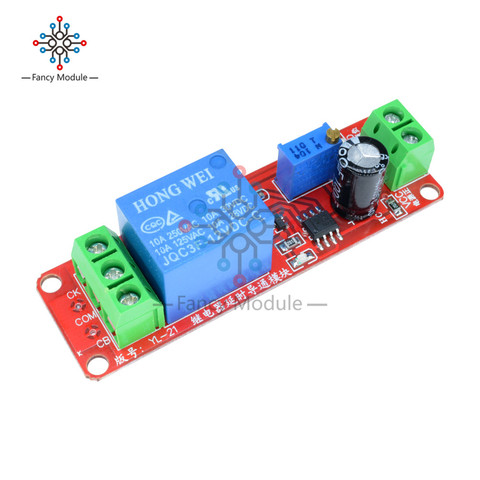 NE555 Timer Switch Adjustable Module Time delay relay Module DC 12V Delay relay shield 0~10S ► Photo 1/1
