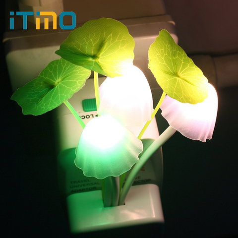 LED Mushroom Night Lights US EU Plug Romantic Colorful Bulb Bedside LED Atomsphere Lamp Home Illumination Decoration Decor Gift ► Photo 1/6