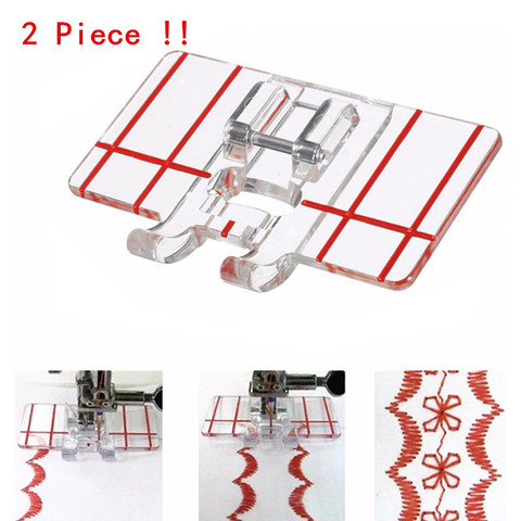 2 Piece ! ! domestic Sewing Machine Parts Presser foot  sewing accessories Border Guide Foot Used for Low Shank Sewing machine ► Photo 1/3