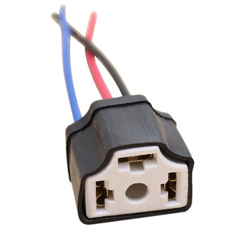 1Pc H4 9003 Ceramic Wire Wiring Car Head Light Bulb Lamp Harness Socket Plug ► Photo 1/4