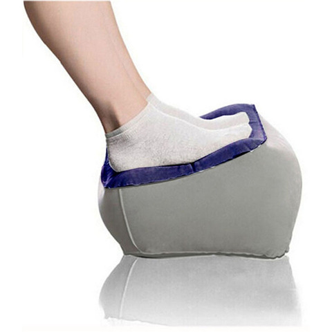 Useful Portable Inflatable Foot Rest Pillow Cushion Black PVC Air Travel Office Home Car Plane Leg Up Footrest Relax Pillows ► Photo 1/6