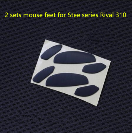2 sets/pack 3M PTFE mouse skates mouse feet for Steelseries Rival 310 thickness is 0.7mm for replacement ► Photo 1/3