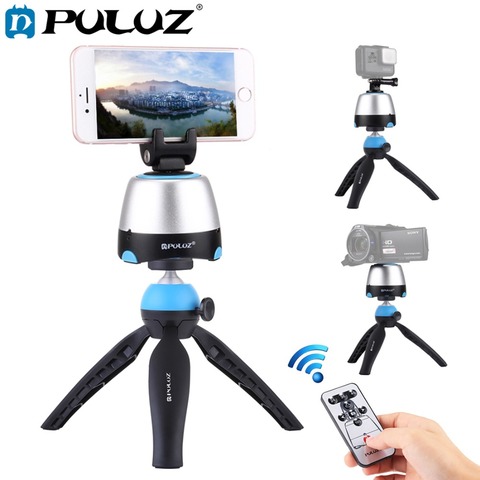 PULUZ Electronic 360 Degree Rotation Panoramic Head with Remote Controller &Tripod Mount &Phone Clamp for Smartphones,GoPro,DSLR ► Photo 1/6