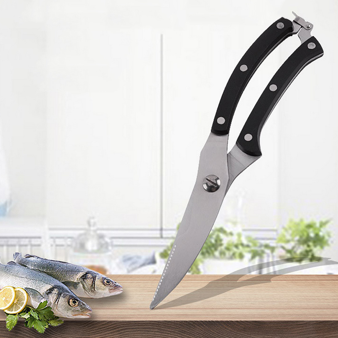 Steel Kitchen Scissors Shears Chicken Bone Fish  Kitchen Shears Chicken  Bone Cut - Kitchen Knives - Aliexpress