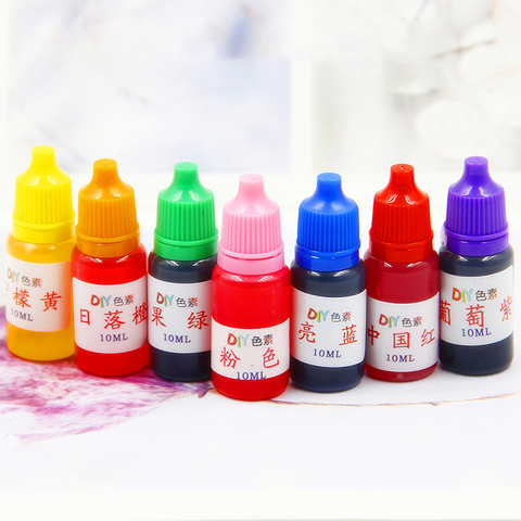 10ml Colourful Dyeing Edible Pigments Practical Pigment For Slime Crystal Mud DIY Craft Dyeing Pigment Slime Clay Accessories ► Photo 1/1