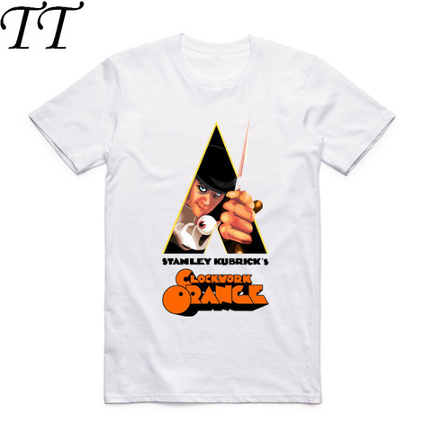 2022 Summer Fashion Men Print Stanley Kubrick's Clockwork Orange T-shirt O-Neck Short Sleeve Alex Malcolm McDowell Tee T shirt ► Photo 1/6