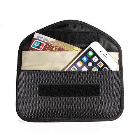 New GSM 3G 4G LTE GPS RF RFID Signal Blocking Bag Anti-Radiation Signal Shielding Pouch Wallet Case for Cell Phone 6 Inch ► Photo 1/6