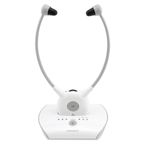 Artiste APH100 Elderly TV hearing aid earphone Wireless 2.4G HIFI TV Commercial Installation hearing aid headset Universal ► Photo 1/6