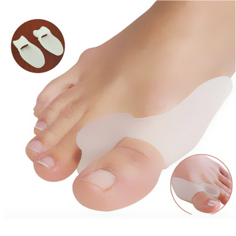 1Pair Silicone Gel Bunion Big Toe Separator Spreader Eases Foot Pain Foot Hallux Valgus Correction Guard Cushion Concealer Thumb ► Photo 1/6