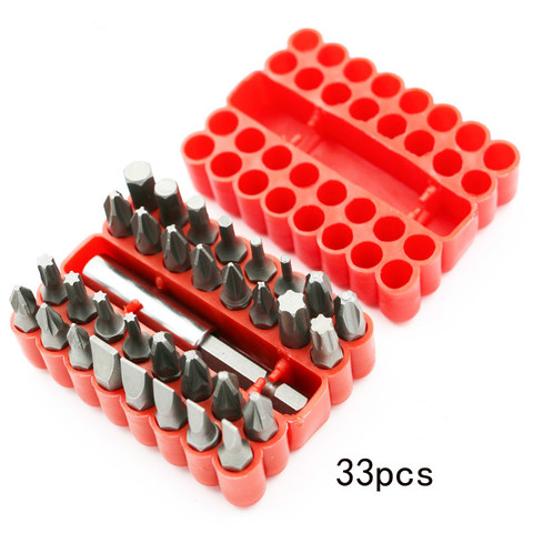 High quality 33pcs electric screw driver bit Rechargeable drill Abnormity  head bolt ► Photo 1/3