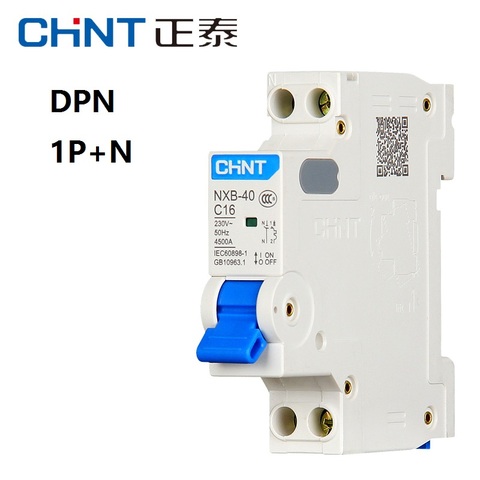 CHINT NXB-40 DPN 1P+N 6A 10A 16A 20A 25A 32A 40A 220V 230V 50HZ  Miniature Circuit breaker MCB NEW DZ267 ► Photo 1/3