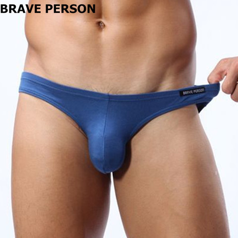 Mens Sexy Modal Underwear Briefs Men Low Rise U convex Pouch Brief Underwear Men Stretch Breathable Briefs ► Photo 1/6